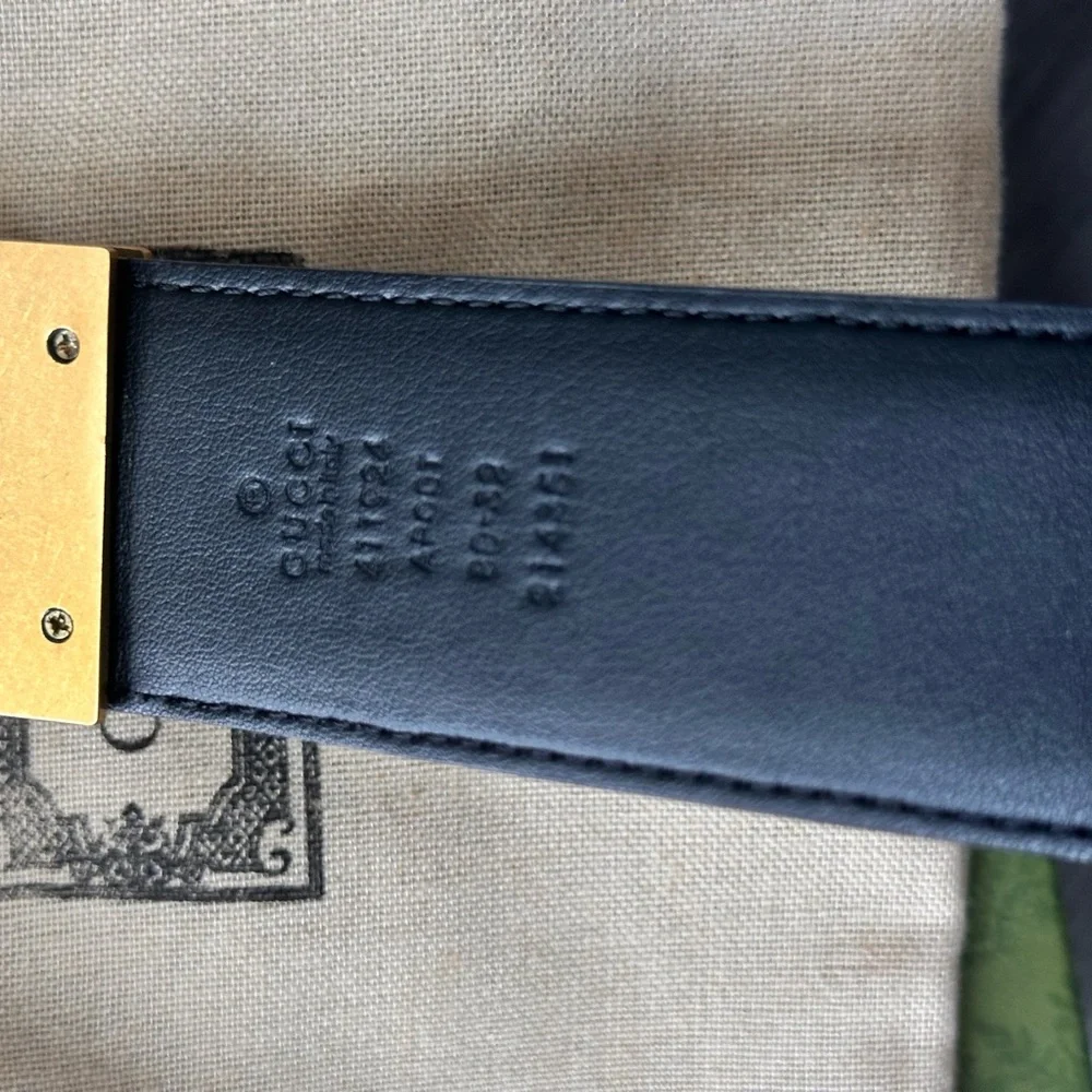 Gucci Black Leather Belt Bag with Gold Double G Buckle